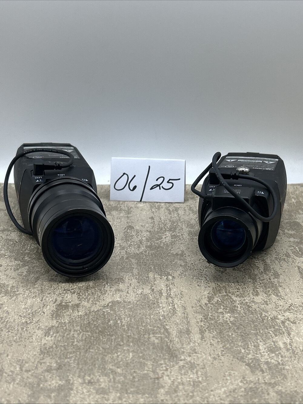 2 Ultrak KC552BCN Cameras w/ 3.5-8mm CCTV Lens and 7-70mm CCTV Lens Untested